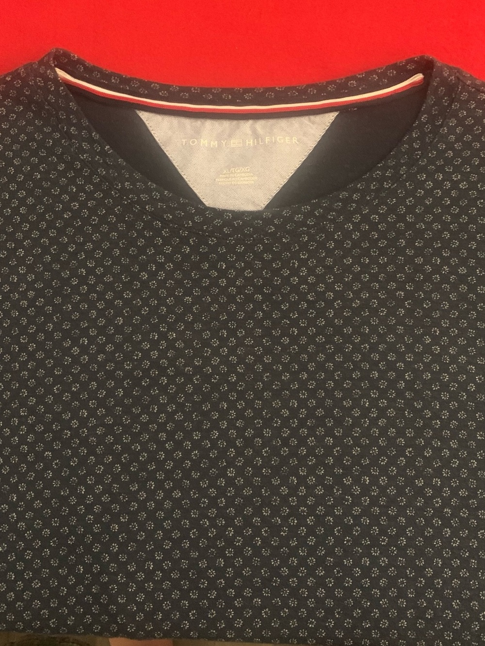 TOMMY HILFIGER SS Linen/Poly Tee